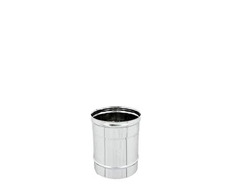 Tubo acciaio inox 100 x 250mm 5 decimi AISI 304