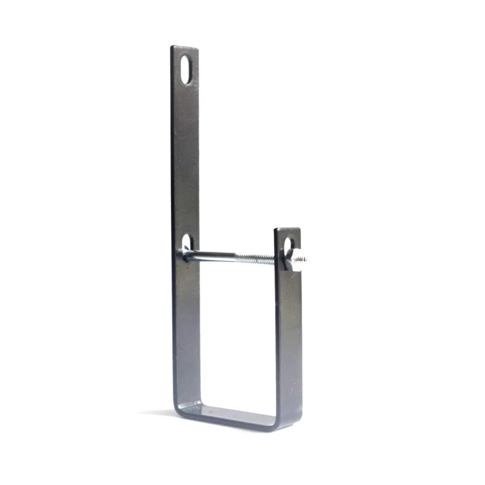 Mensola per fiori con gancio in ferro per ringhiera del balcone, per ringhiere a tubo tondo e ringhiere a tubo quadrato, adatto per larghezze 3,5-6,5 cm (1,3"-2,56"), 2 pezzi (6,5 cm)