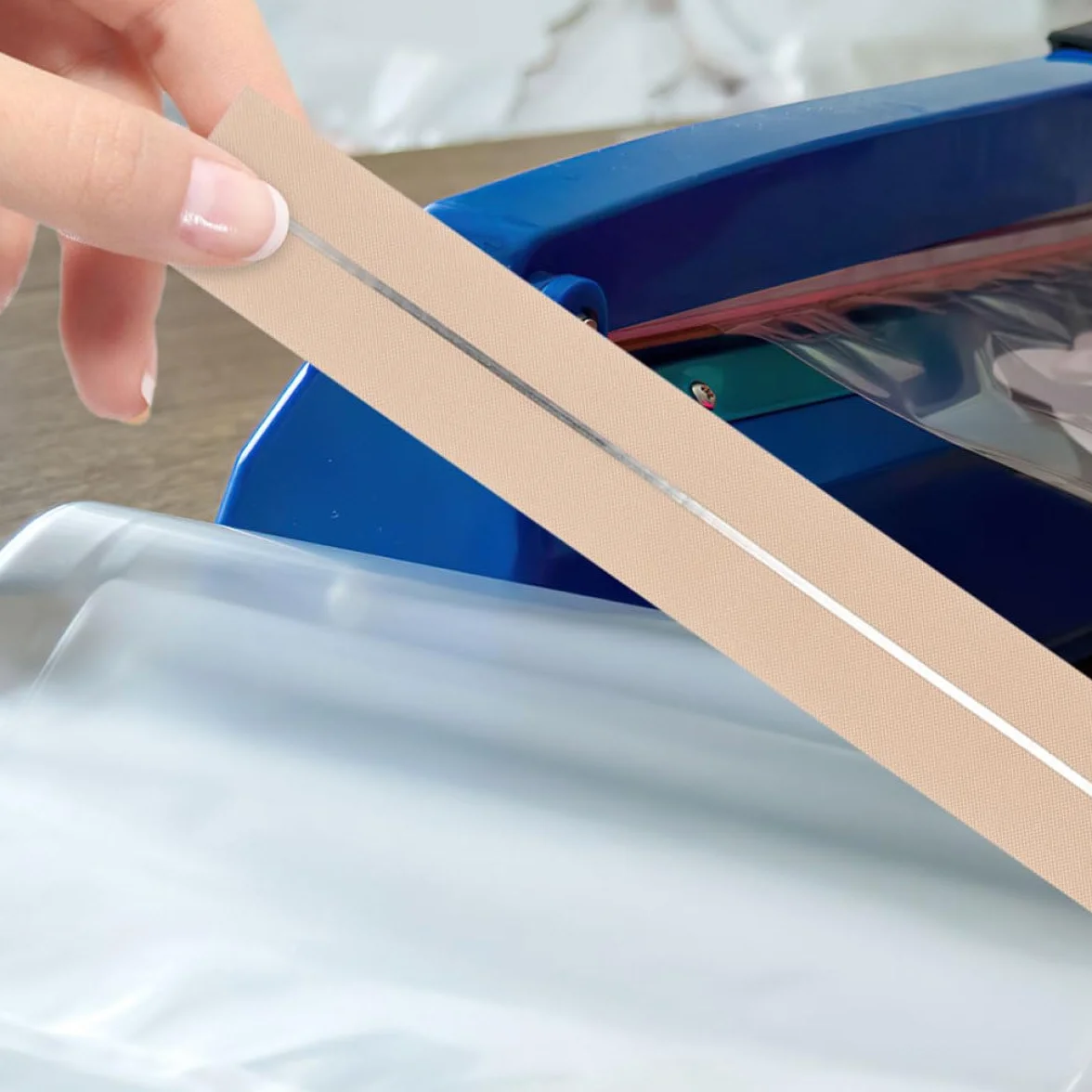 Housoutil 4 Pezzi Strisce Riscaldanti per Macchina Sigillatrice, Parti Semplici da Installare Tessuto Alta Temperatura, Leggeri e Resistenti per Uso Professionale