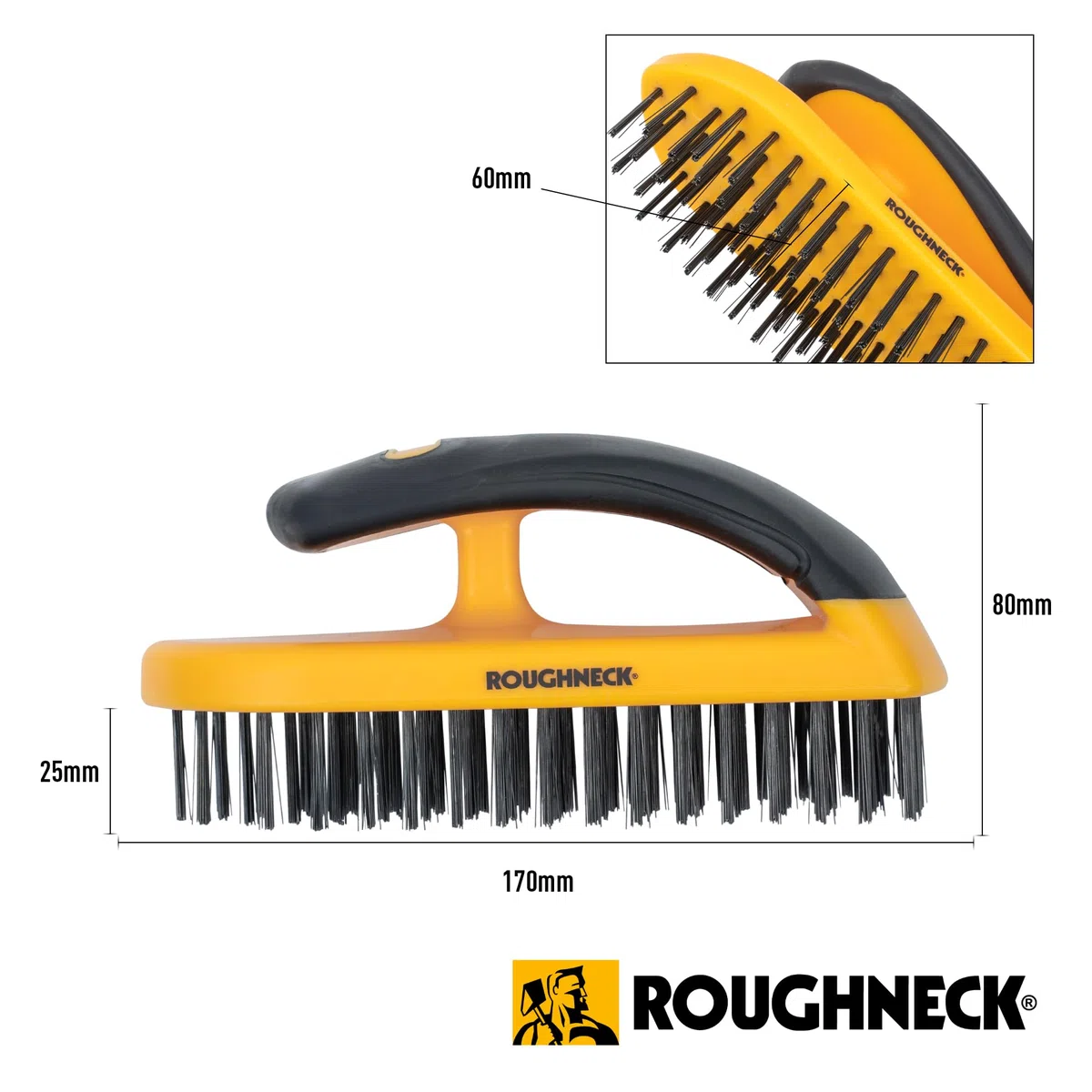 Roughneck 52050 - Spazzola metallica con impugnatura