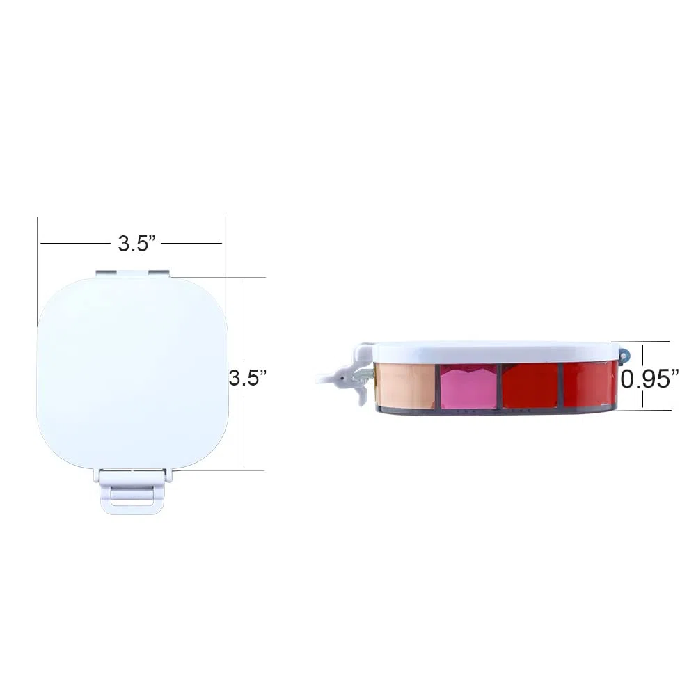 Transon 16 pozzetti per risparmio di vernice, portatile, ermetica, idratante, colore bianco