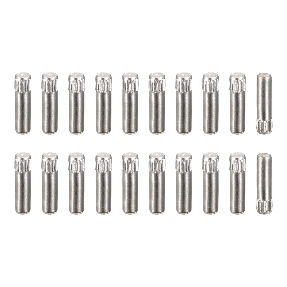QUARKZMAN 3,1x14mm 304 Spine in Acciaio Inossidabile, 40pz Spina a Testa Scanalata con Estremità Piana, Spina Cilindrica Posizionamento Supporto Letto Scaffale Elementi Fissaggio Ripiani