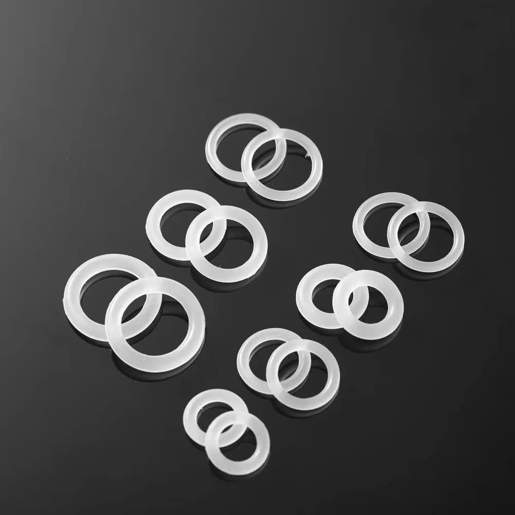 O-ring in Silicone, Rondelle Clear, Guarnizione Guarnizioni in Gomma 14x2mm (60 pcs)
