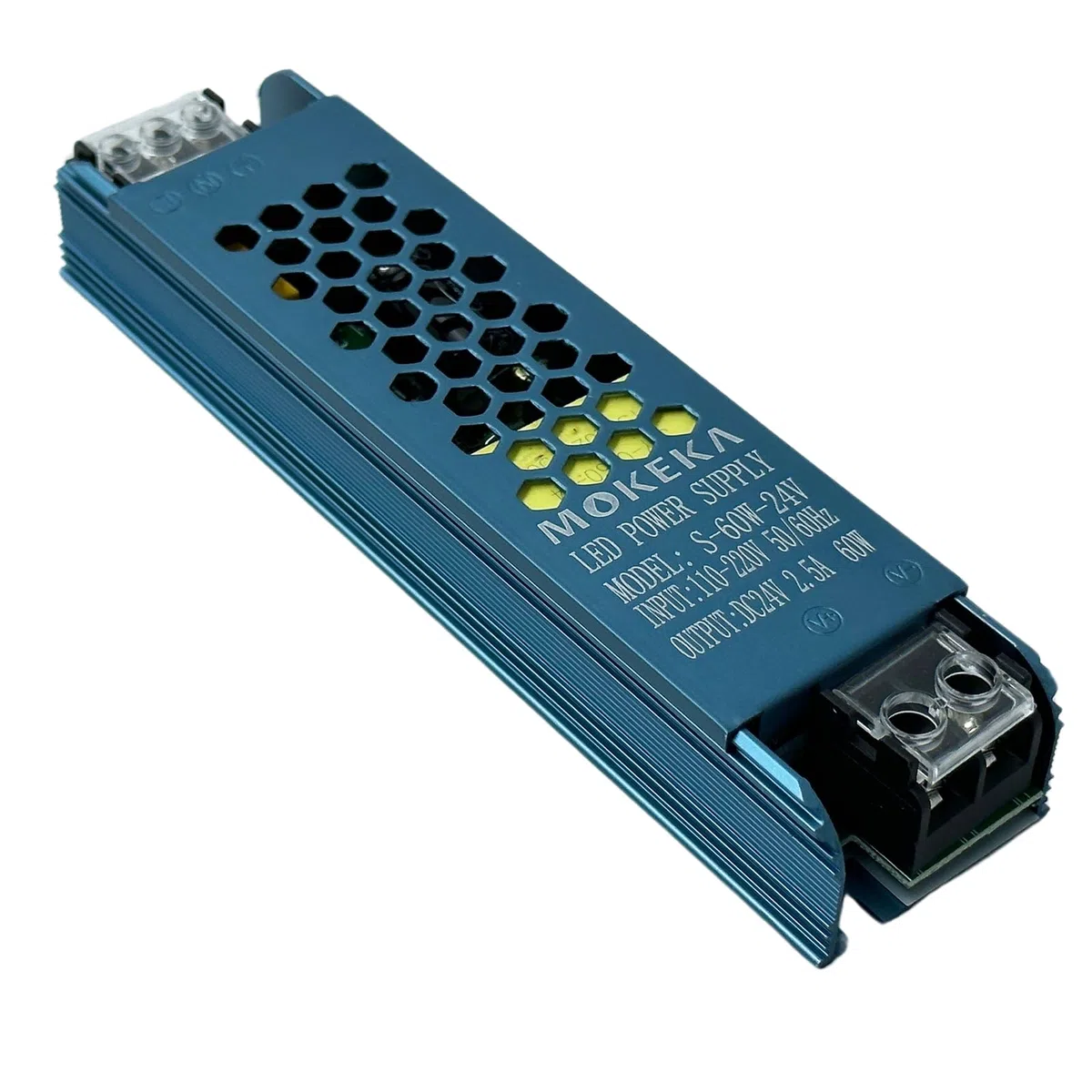 Alimentatore 24V 2.5A 60W, Trasformatore AC 110/220V a DC, MOKEKA Interruttore di Alimentazione Elettrica per Tensione