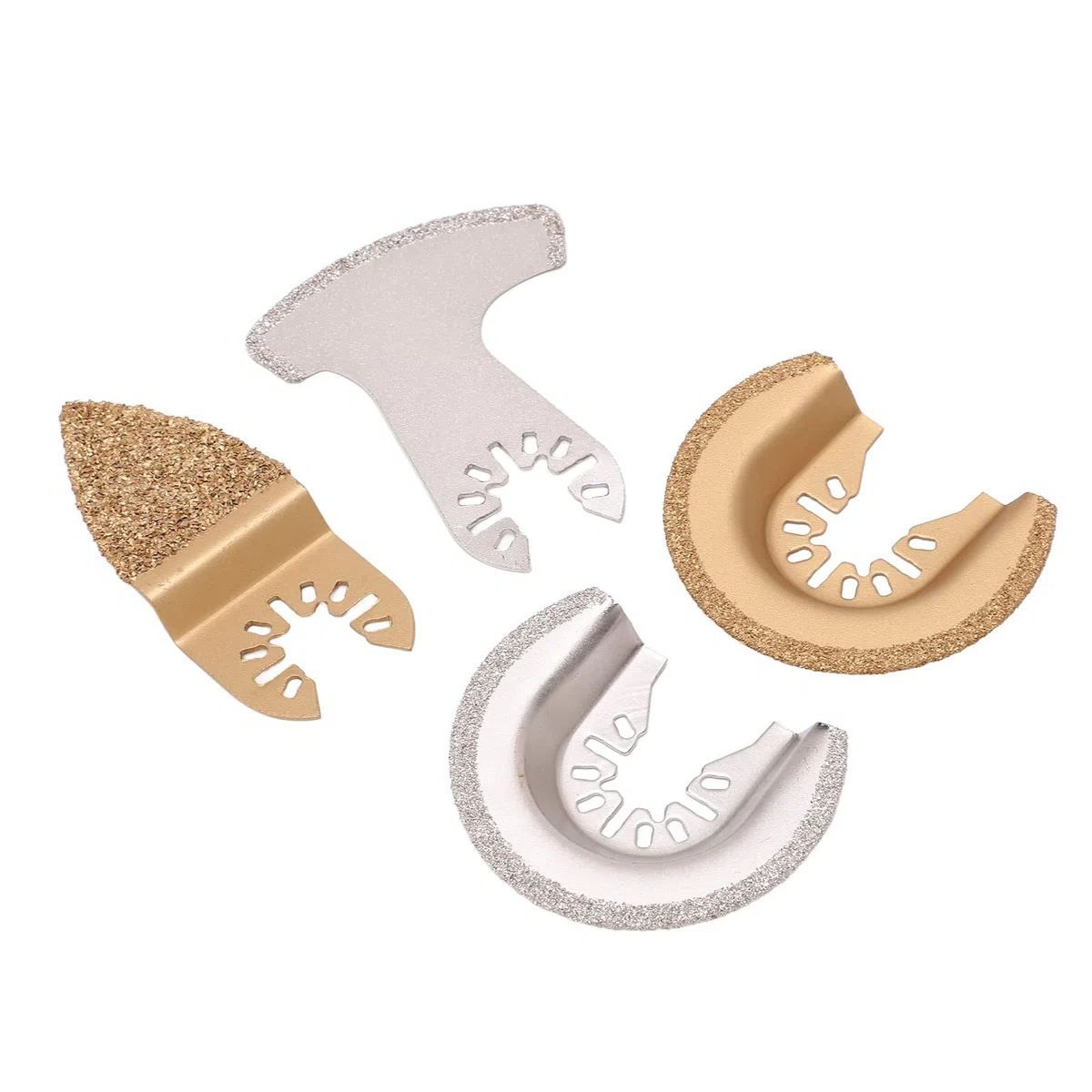 Generic Lame per Oscillanti Diamantate Utensile da Taglio a Lunga Durata per Pietra e Cemento, 4 Pezzi per Vari Progetti