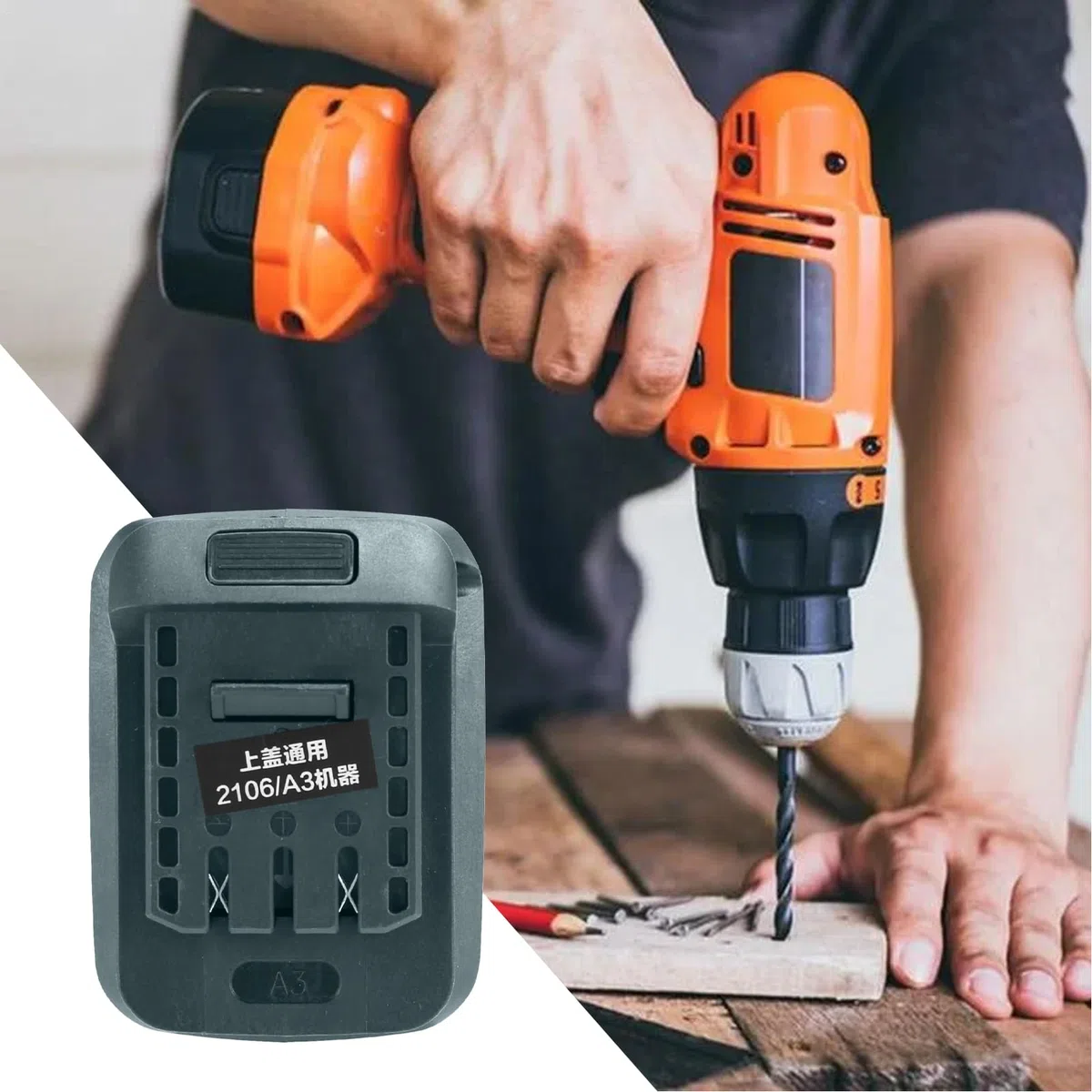 Convertitore Di Adattatore Batteria Zunetsutock - Adattatore Di Corrente Ad Alta Efficienza Per Batteria Al Litio Ricaricabile | Strumento Di Conversione Universale Per Utensili, Utensili Elettrici