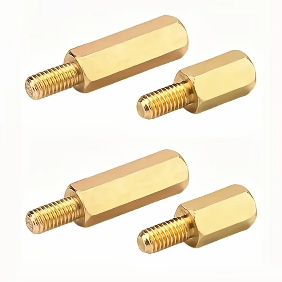 M3 Ottone Maschio Femmina Distanziatore Esagonale Standoff Vite Dado M3x6+6mm (40 Pezzi)