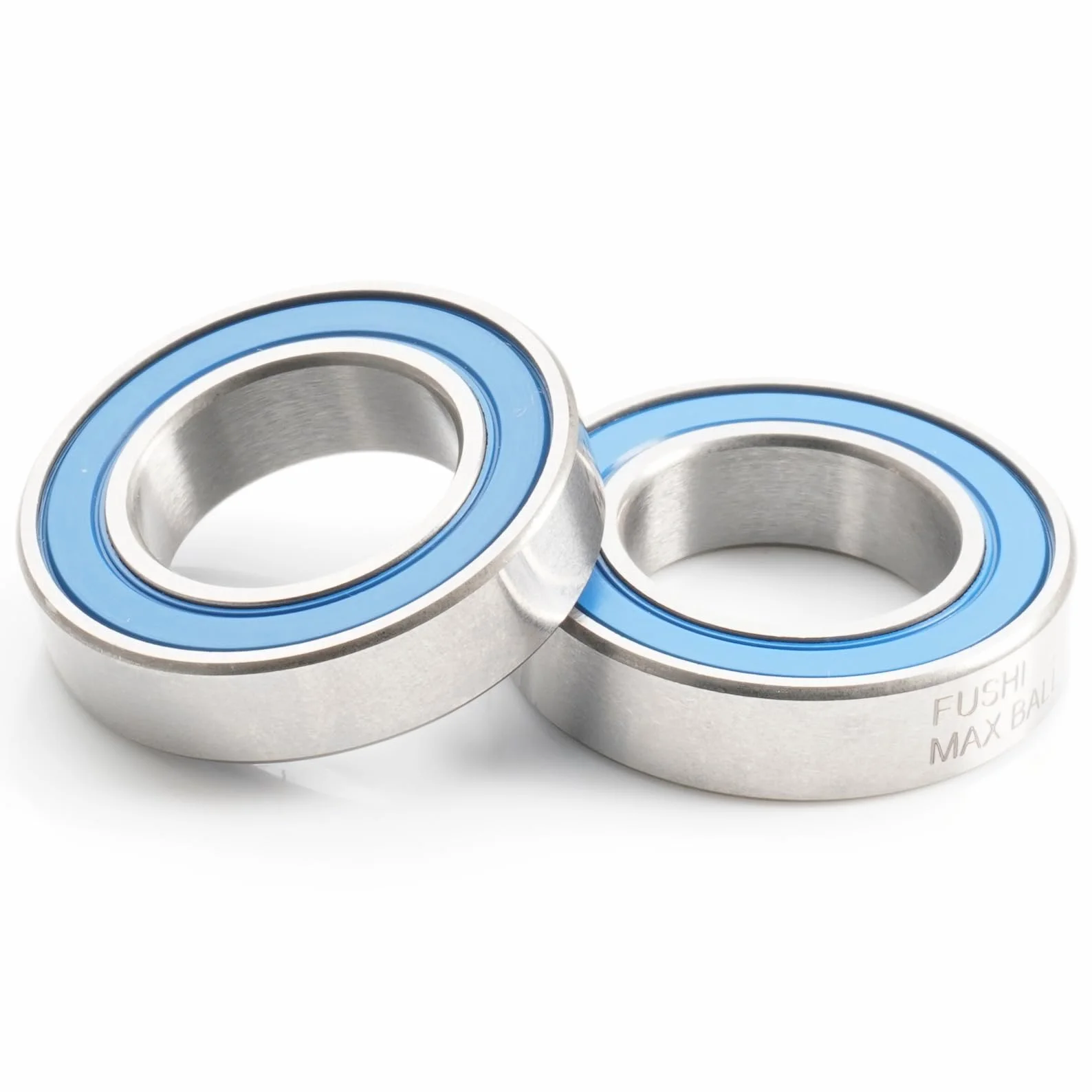 VRS MAX 6801 - Cuscinetto a cartuccia, dimensioni 12 x 21 x 5 mm, in acciaio cromato e blu, sigillato con grasso, 6801LLU Cart Full Balls Bearing per Bike Pivot, (4 pezzi)