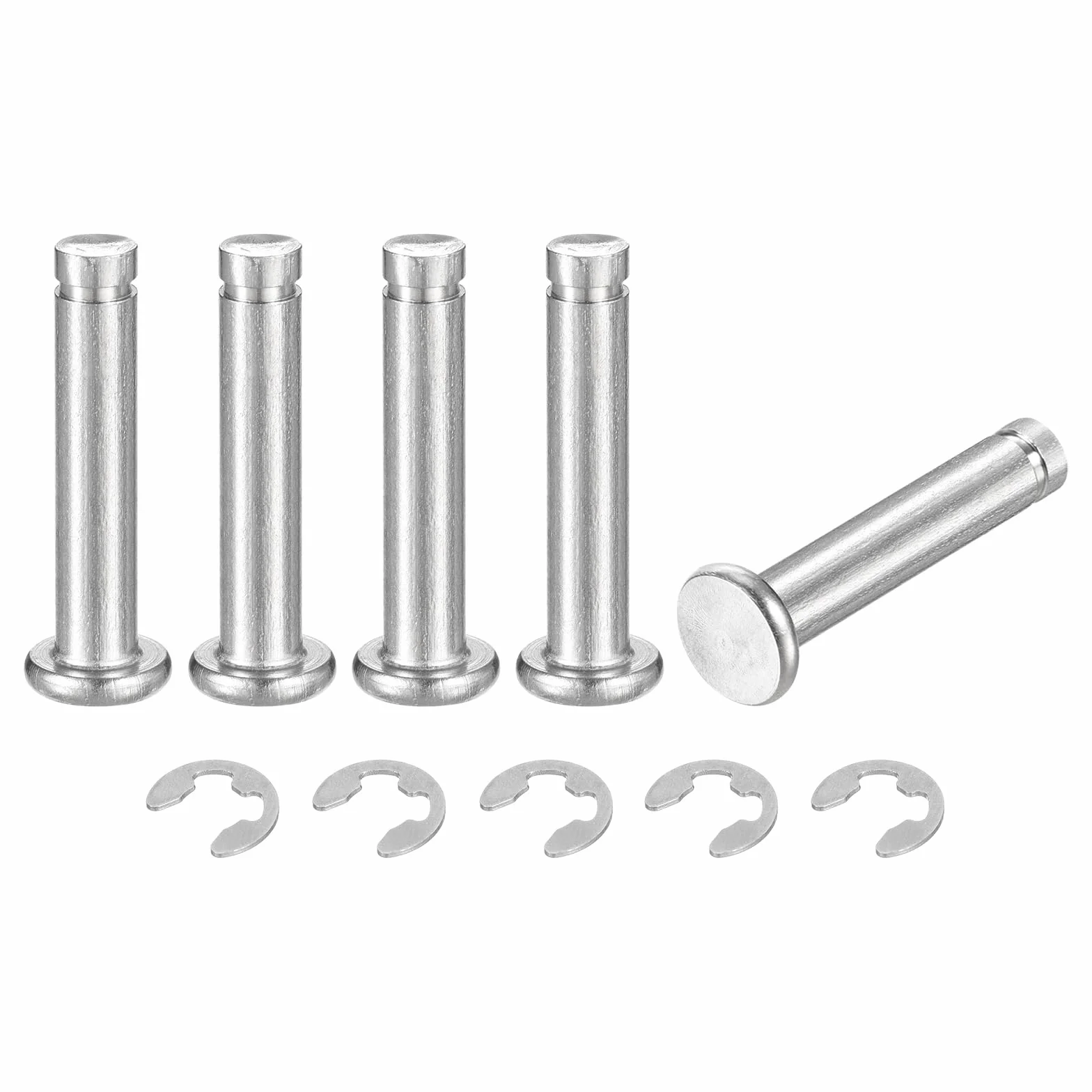 Perno Posizionamento Cilindrico Elastico M5x25mm Acciaio Inossidabile 304 QUARKZMAN 5 Set