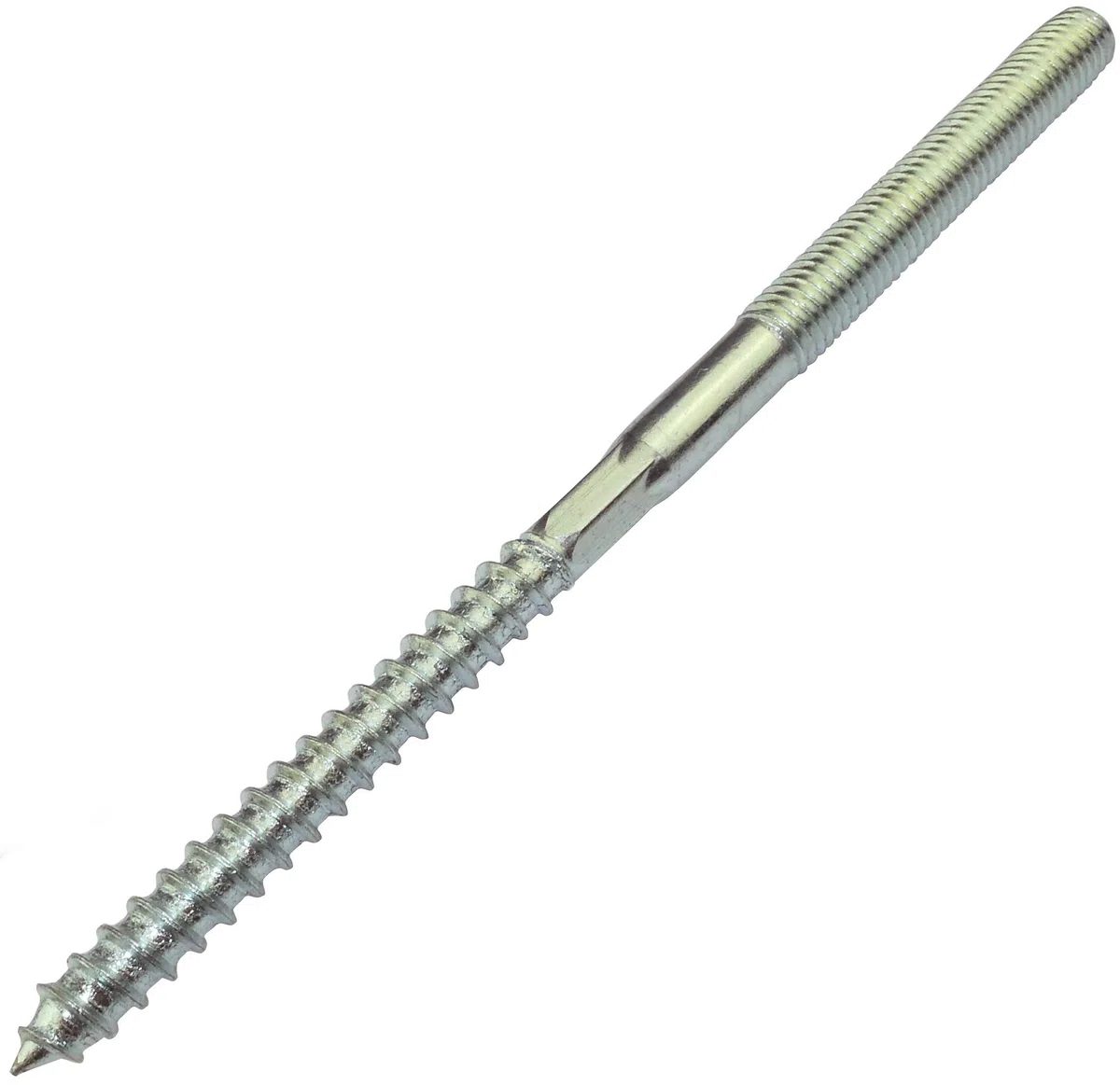 AERZETIX - Set di 10 Viti a Doppio Filetto - Prigioniero - Punto Vite - Metallo/Legno con o Senza Tasselli - Ø8x140mm - Acciaio Zincato - Colore Argento - C44773