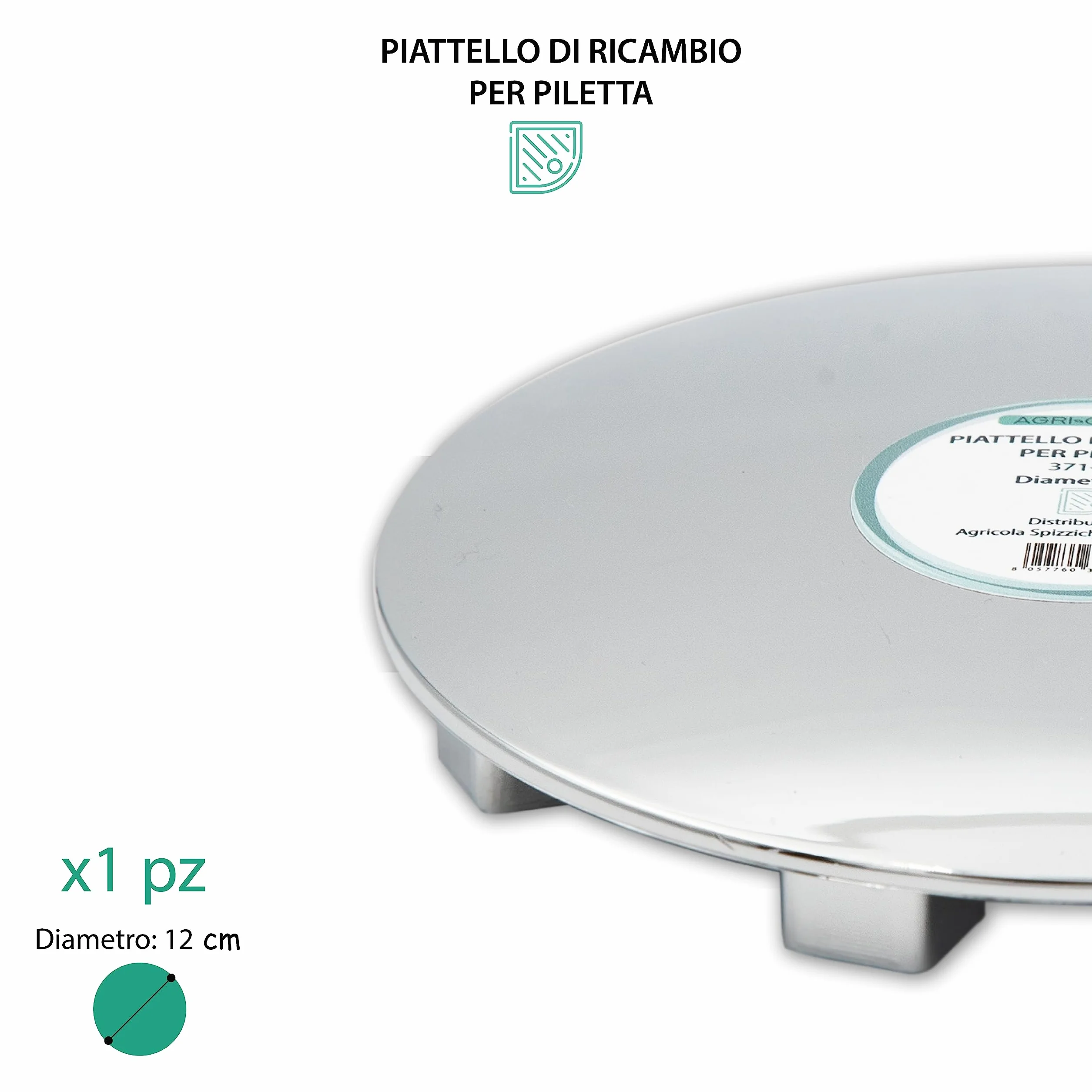 AGRI-CULTURA® Piattello di ricambio per piletta doccia 120mm