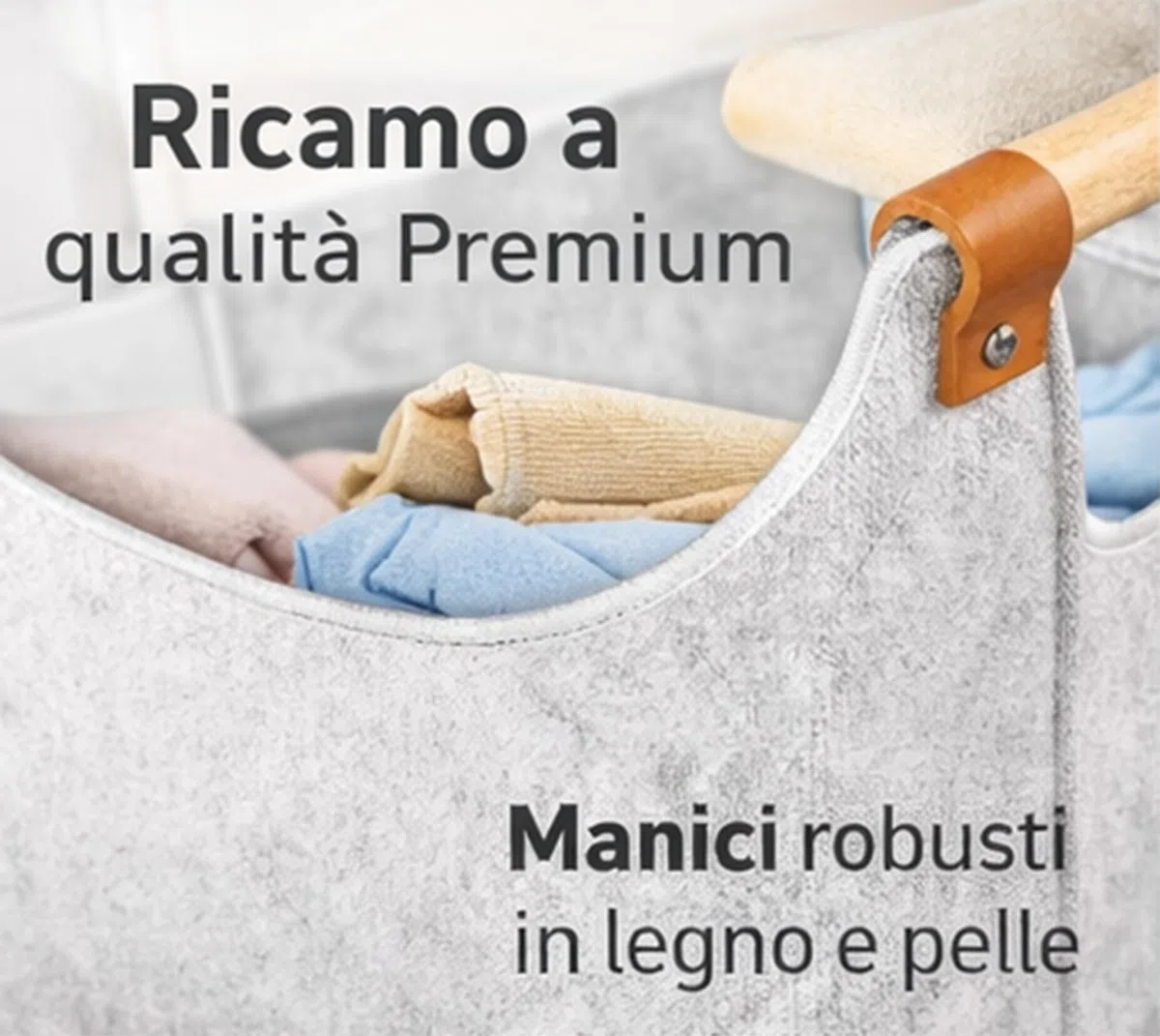 Borsa Portalegna per Camino Pieghevole e salvaspazio Porta Legna per Interni, Cesto in Legno, Può contenere Giornali Vestiti Giocattoli Accessori Camino Dark Grey