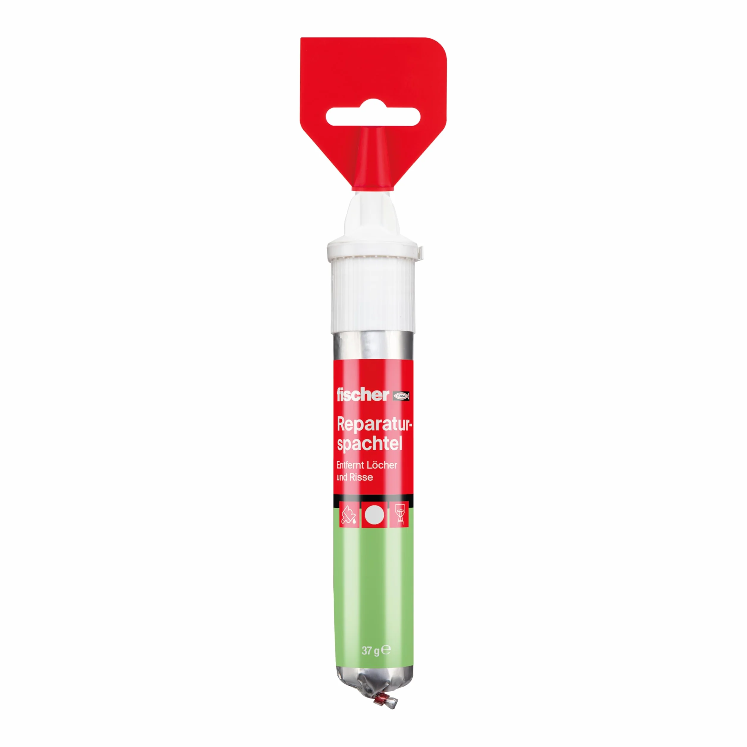 Fischer REPAIR SPATZTEL, 1 spatola di riparazione, 70 ml, riempie i fori, ripara le crepe, si indurisce rapidamente, senza attrezzi, 545948 prodotto assortito