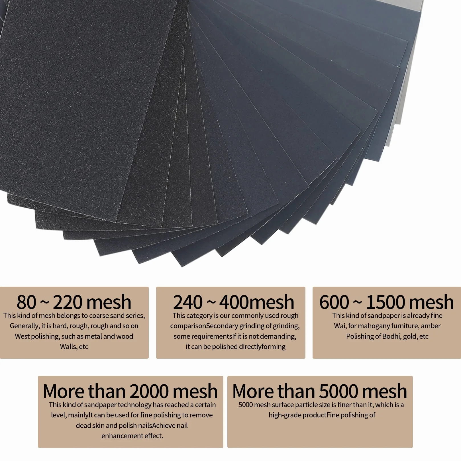 Set Carta Vetrata, 45 Pezzi 120 a 7900 Grana Carta Abrasiva Bagnata e Asciutta, Levigatura a Secco e Umido Sandpaper per Lucidare Levigare Legno Metallo - 9" x 3,6" (120-7900, unità, 45)