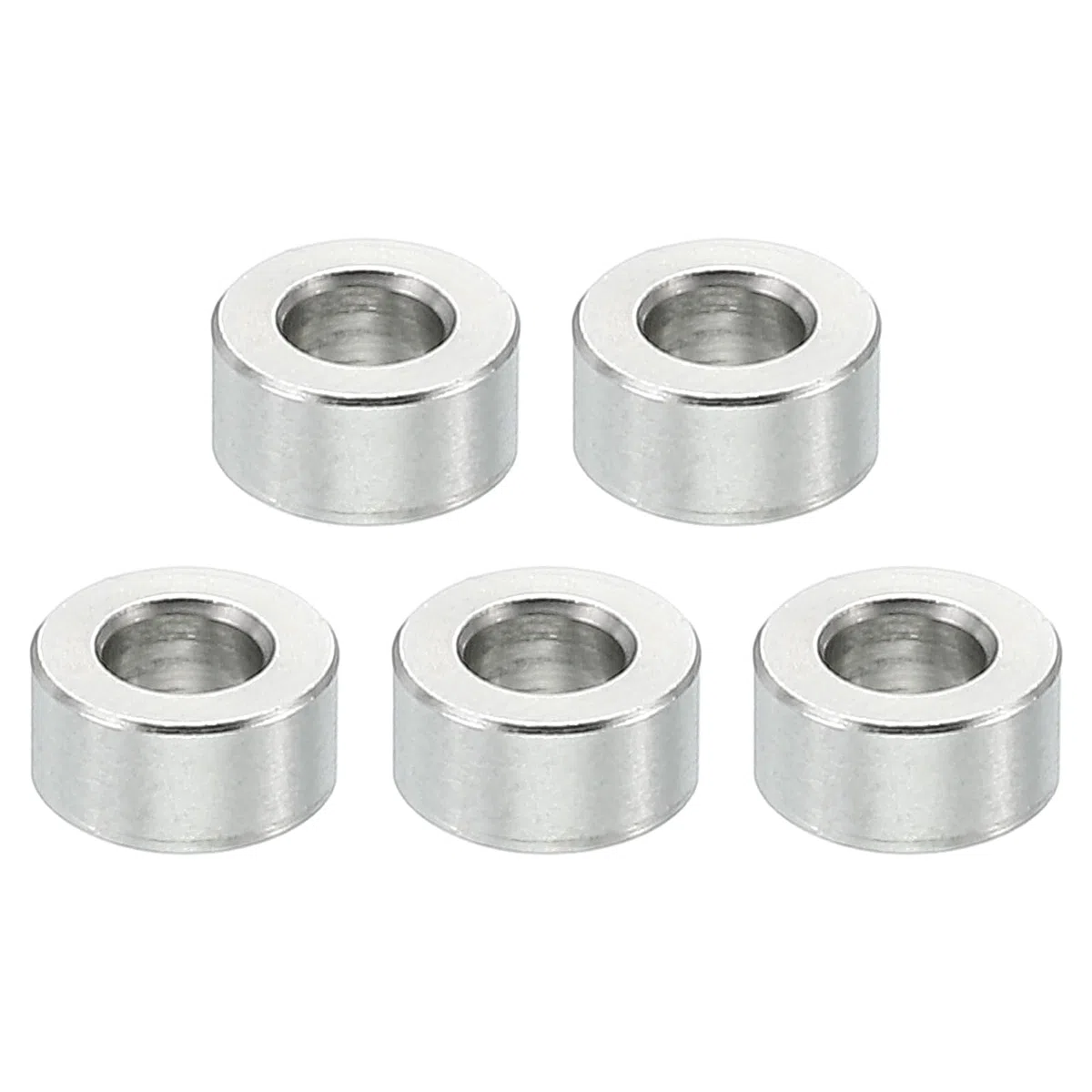 PATIKIL M3 Distanziali in Acciaio Inossidabile, 5pz Distanziatore Metallico Acciaio Inossidabile 3,1mm ID x 6mm OD X3mm L Vite Rotondo per 1/8" M3 Bulloni a Vite