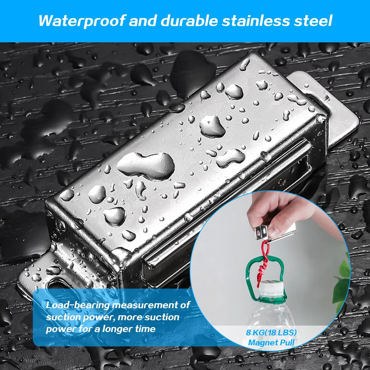 12 PZ Chiusure magnetiche, Magneti per porte resistenti, Magneti per porte per ante di armadio, Chiusura magnetica per porta dell'armadio, Magneti per ante di armadio per cassetti, porta balcone