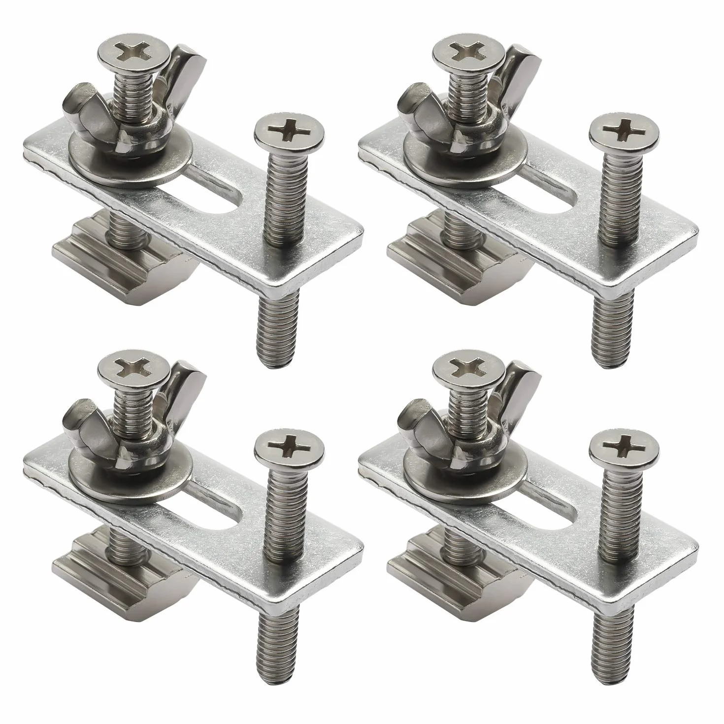 Genmitsu 4PCS Mini Kit di pinze di tenuta a T-Track, compatibile con la macchina router CNC 3018-PRO/3018-MX3/3018-PROVer