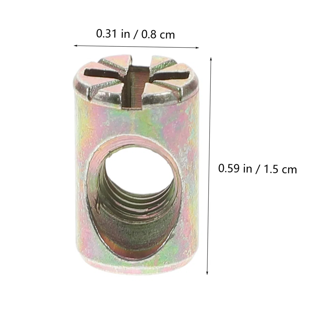 ABOOFAN 20Pezzi Barrel Nut Kit Ricambio per Fissaggi Mobili Slot per Letti e Culle Materiale in Zinco Resistente e Durevole