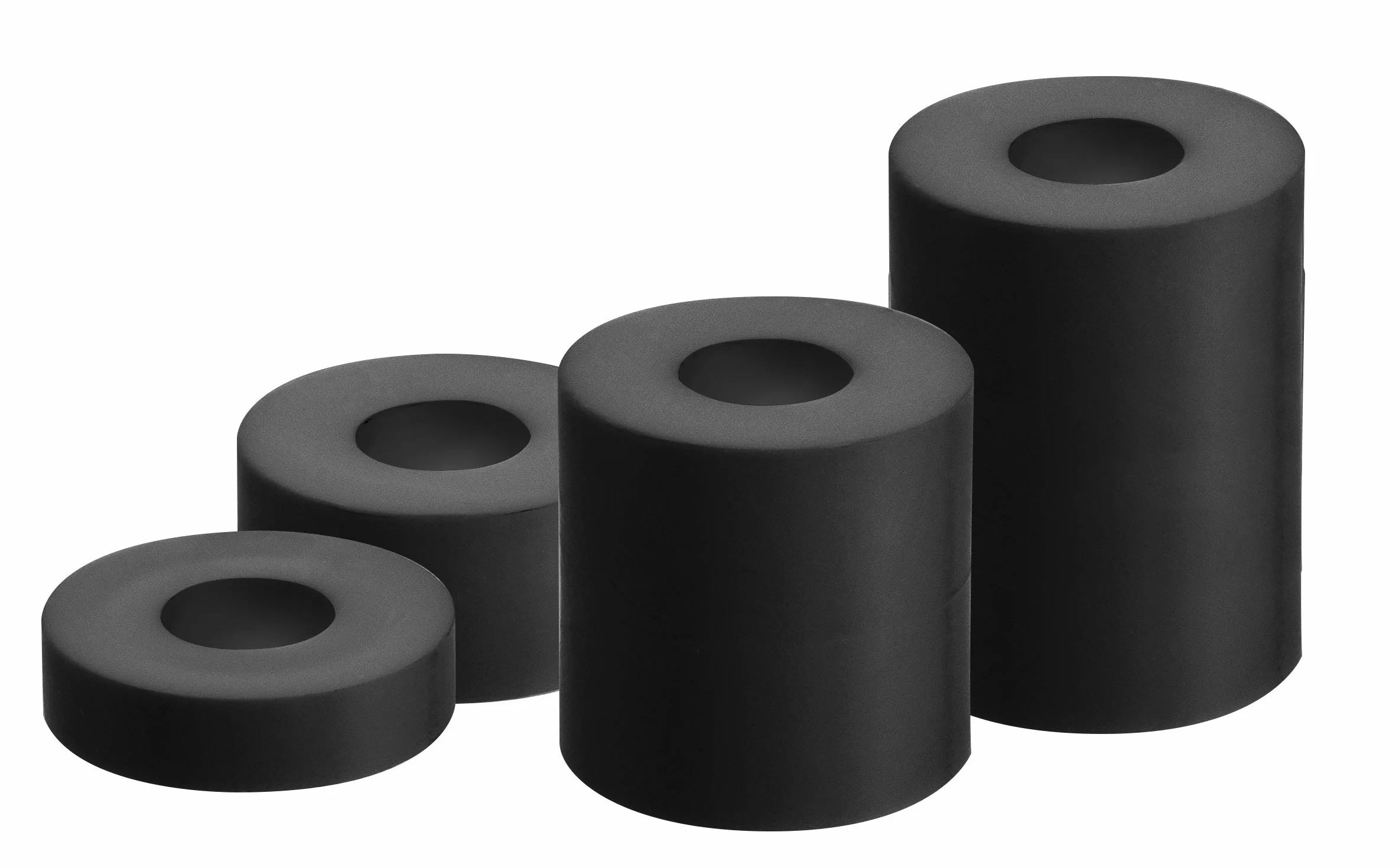 Alberts 338725 Bussola distanziale, plastica, plastica, nera, 20 pezzi in 4 misure, 20 x 5 mm / 20 x 10 mm / 20 x 20 mm / 20 x 30 mm