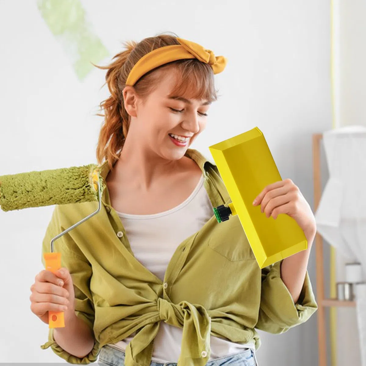 Strumento di pulizia del rullo di vernice | Dispositivo di pulizia per rulli di vernice | Distributore di pulizia per fai da te e professionisti Manutenzione di strumenti di pittura