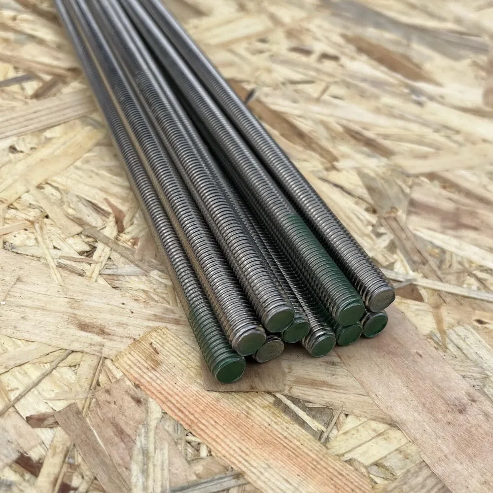 Barre filettate in acciaio inox A2, viti senza testa filettate DIN 976-1, elementi di fissaggio (M10, 1000 mm)
