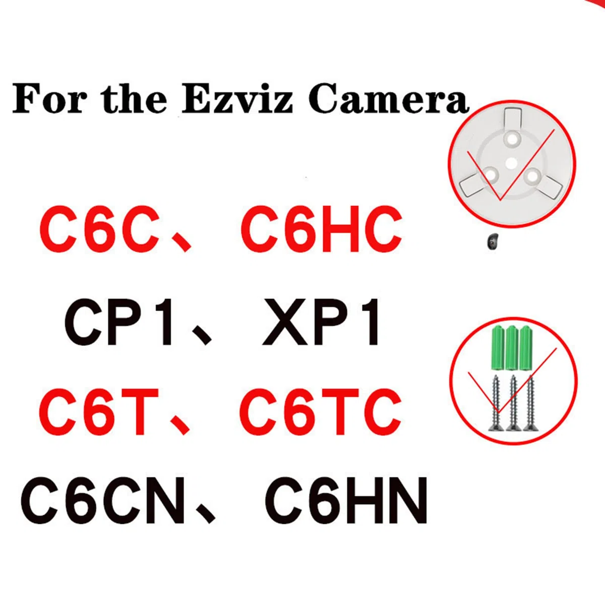 Staffa di base per telecamera di sicurezza per telecamera intelligente di sollevamento da appendere alla parete Supporto per installazione invertita per base per telecamera cloud EZVIZ per