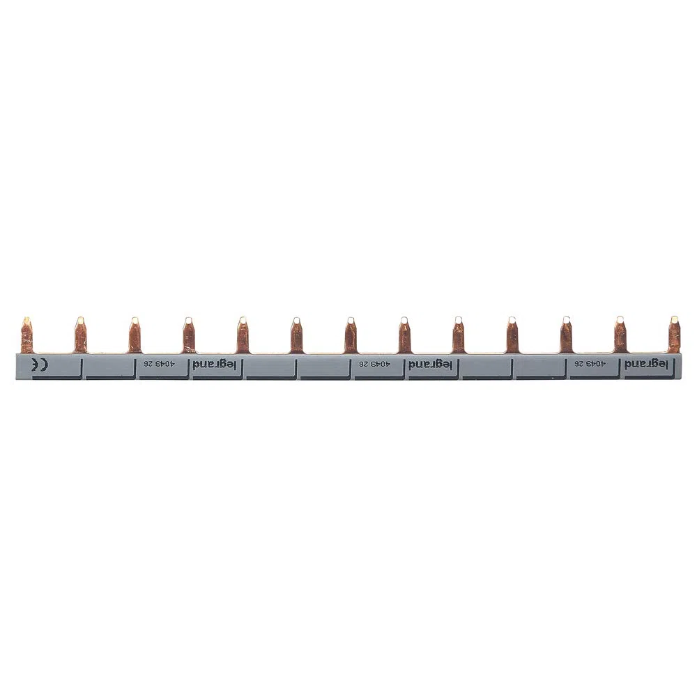 Legrand 404926E Pettine di alimentazione, distributore, unipolare a 13 moduli, 1 fase, 1 fase neutra, grande capacità, bianco