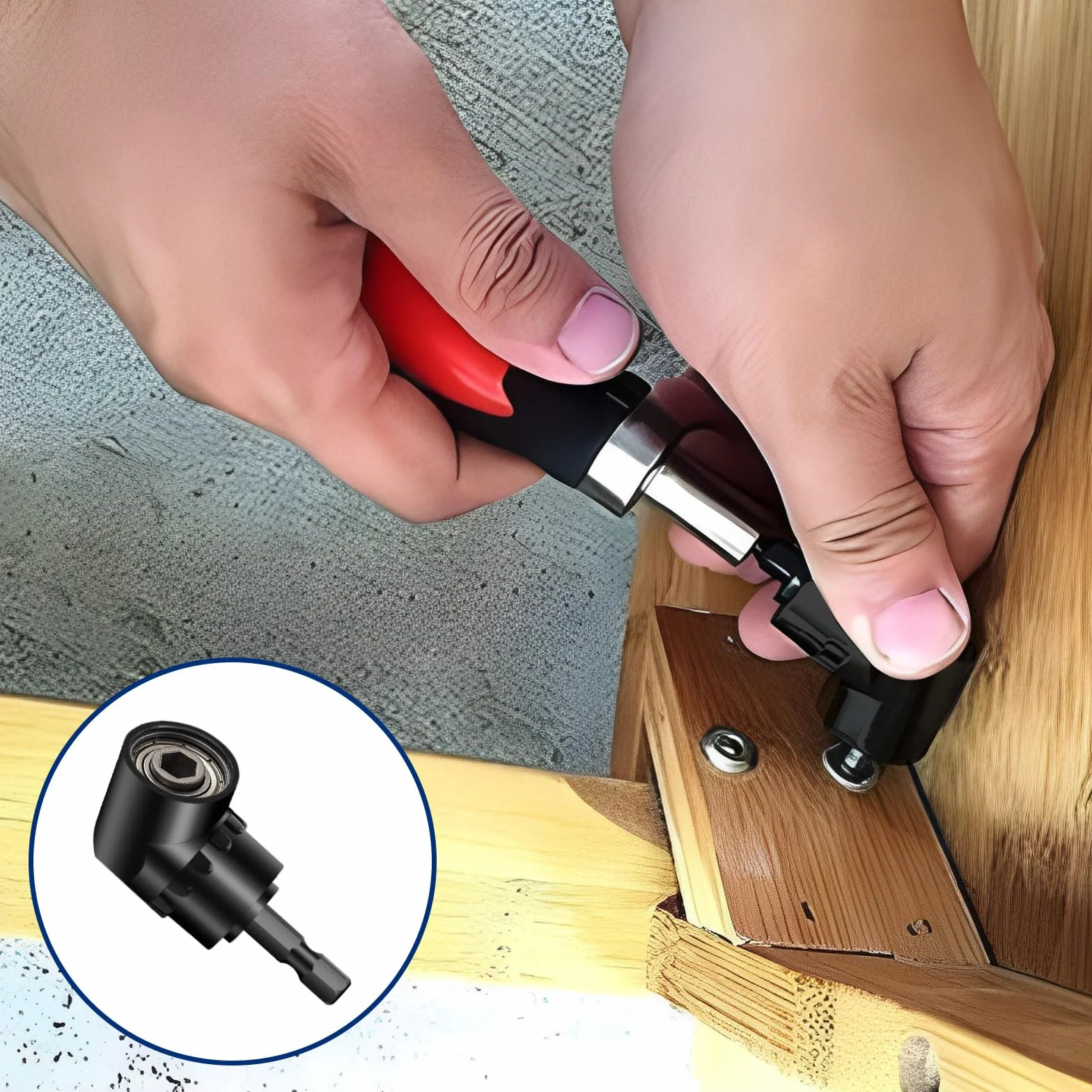 Adattatore per Trapano ad Angolo Retto 105°,105° Avvitatore Angolare,Trapano Angolare Multifunzione,1/4" Portapunte Magnetici,per Avvitare e Forare in Spazi Ristretti