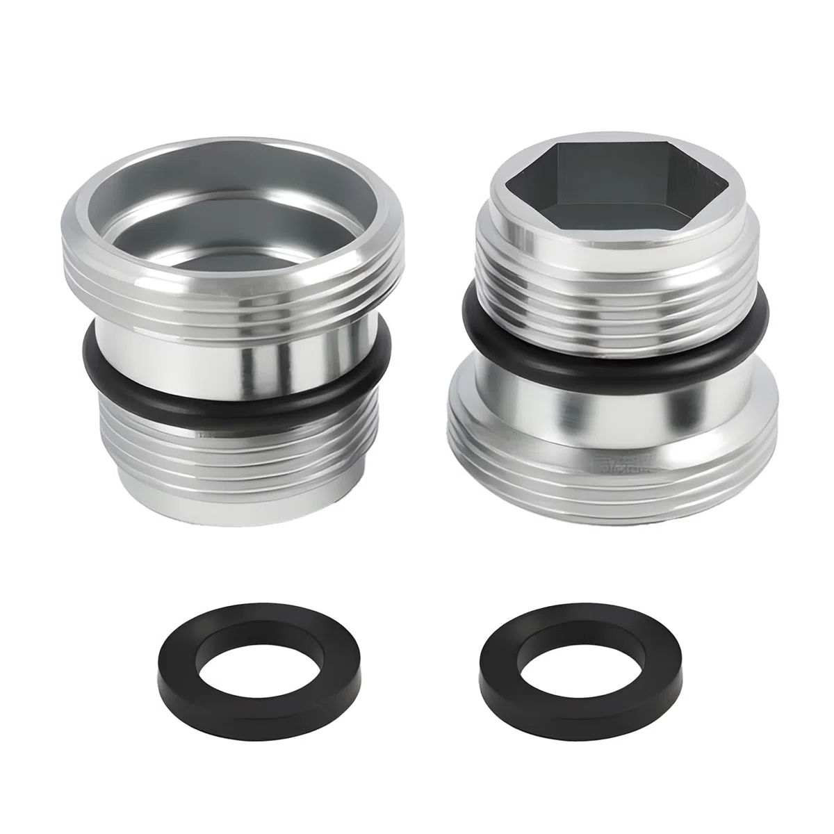 Adattatore per rubinetto da M18 a M22, filettatura esterna con guarnizione in gomma, ottone cromato di alta qualità, adatto per cucina e bagno, compatibile con filtro dell'acqua, aeratore, attacco