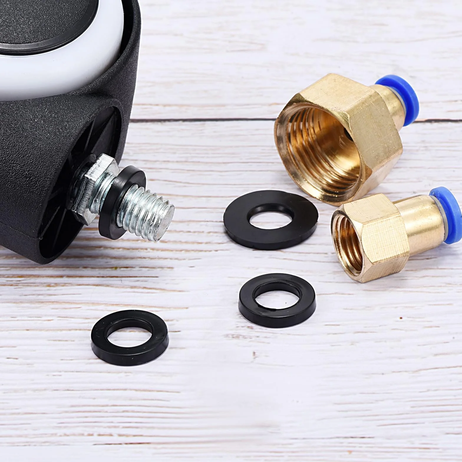 PATIKIL 12pz Rondelle Piatte in Gomma M30, Rondella Piatta 30mm ID x 40mm OD x 3mm Spessore Anello Tenuta Separatore Guarnizione per Tubo Rubinetto Tubo Acqua Bullone Fissaggio, Nero