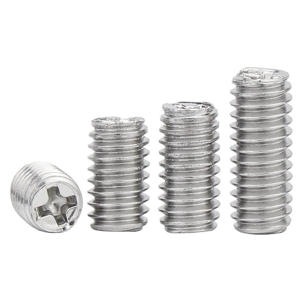 Viti Senza Testa a Tazza M2 Piccole Vite Grani in Acciaio Inox con Phillips/Scanalatura a Croce, M2x3mm, 100 pcs