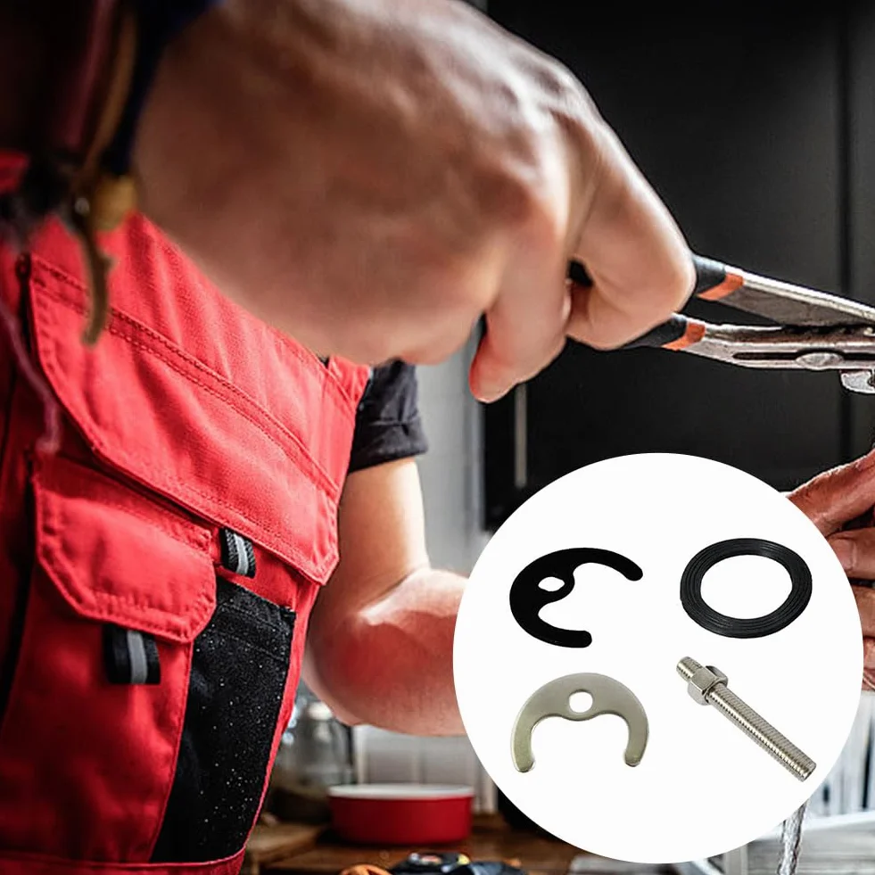 Montaggio Monoblocco Di Kit,Ricambio Rubinetto Lavello Fissaggio,Rubinetto Dado Di Fissaggio,Sistema Di Viti Per Rubinetti Da Lavabo,Lavandino Per Fissaggio Ferro,Con Una Chiave,Kiuiom