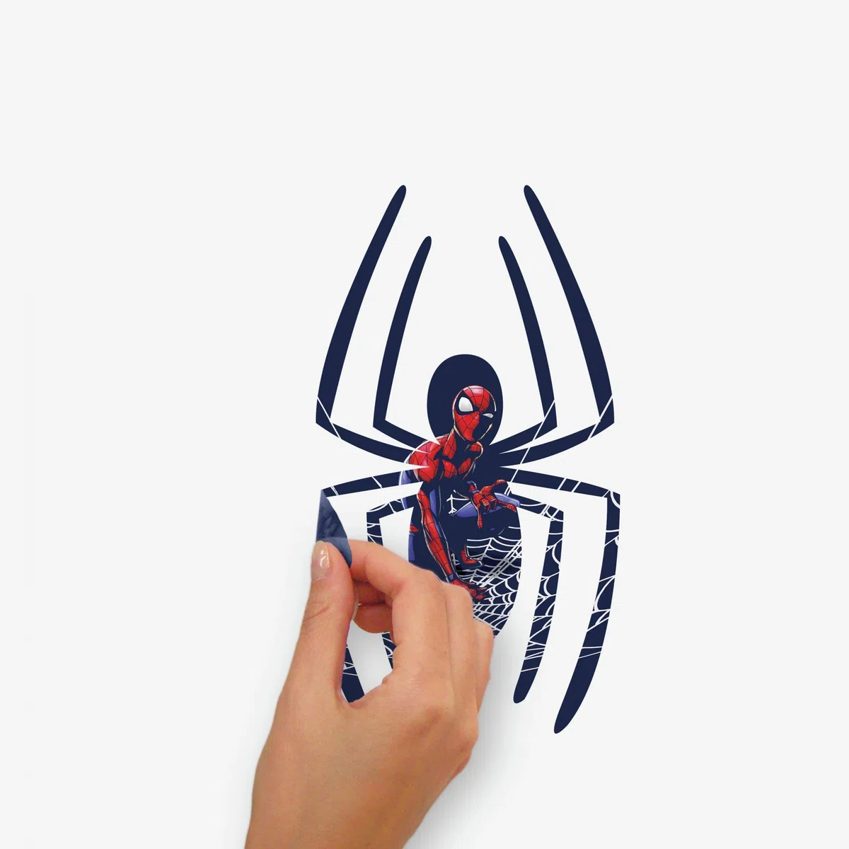 Adesivi giganti da parete, motivo: Spider-Man 27.36 inches x 33.61 inches Blu, Rosso, Nero