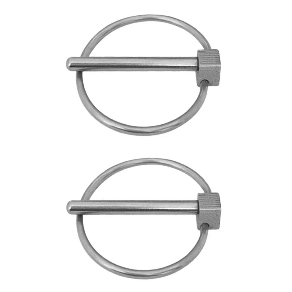 2pcs 4mmx49mm Trattore Fattoria Rimorchio Digger Lynch Pin Gancio In Acciaio Trailer Pin In Acciaio Inox