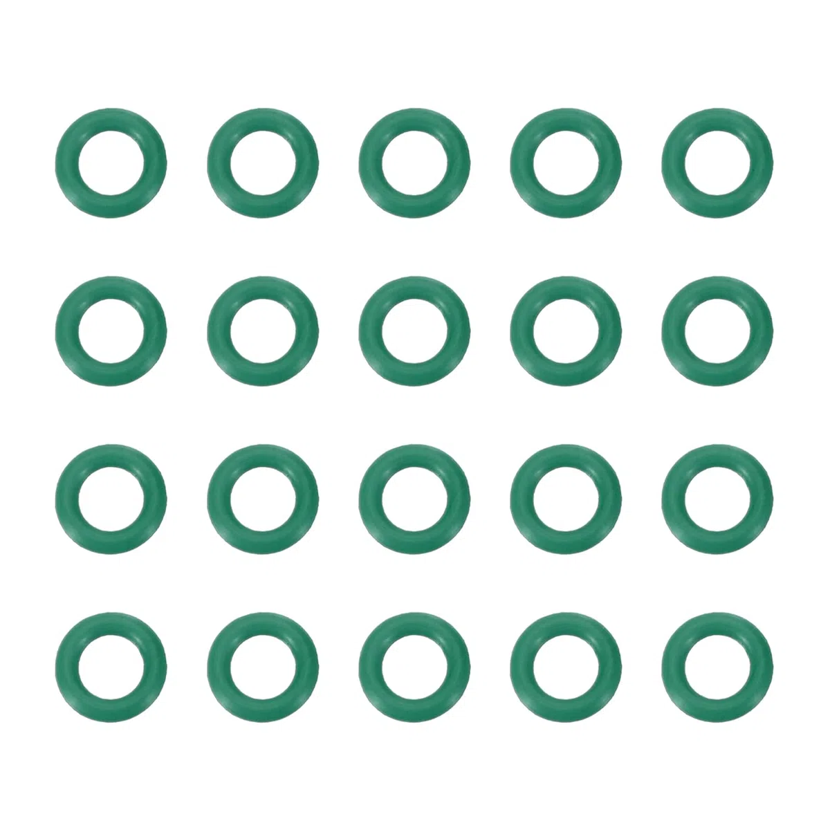 PATIKIL Anello O-Ring Gomma Fluorurata 7,5mm OD x 4,5mm ID x 1,5mm Larghezza, 20pz Sostituzione Guarnizione Tenuta FKM Metrica per Guarnizioni Idrauliche Valvole Tubi Rubinetti, Verde