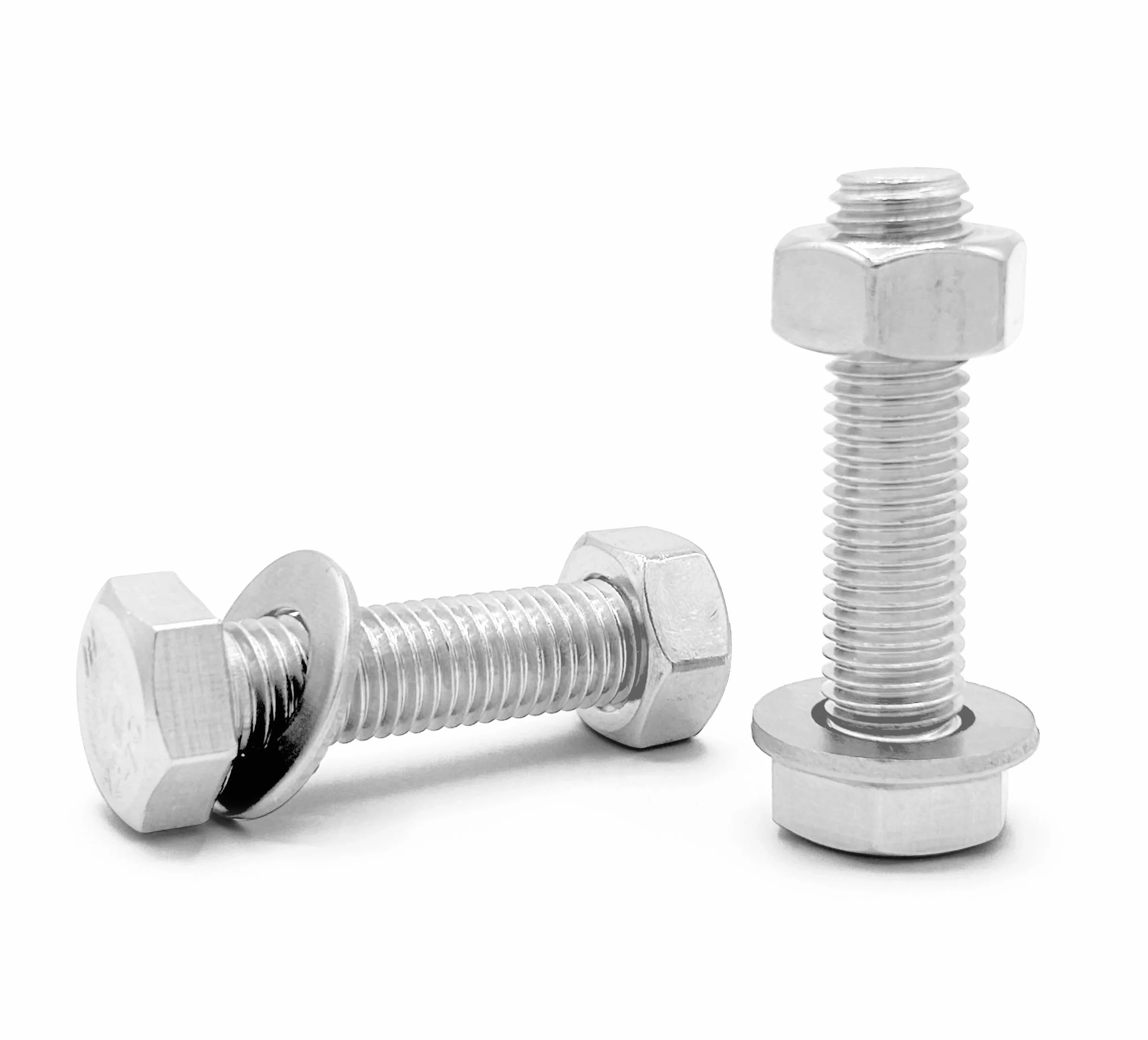Śruby z łbem sześciokątnym ze stali nierdzewnej AISI 304 (A2) M12 x 120 mm - 15 sztuk