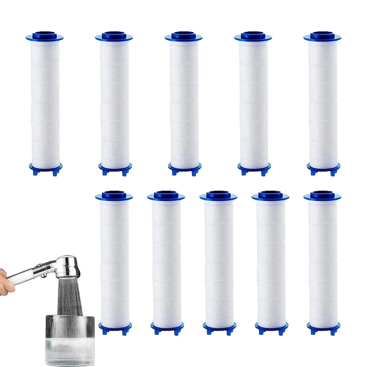 Filtro doccia – Cartuccia filtro addolcitore per soffione doccia – versatile ed efficiente filtrazione spray per soffione doccia, rimuove sedimenti e particelle nocive