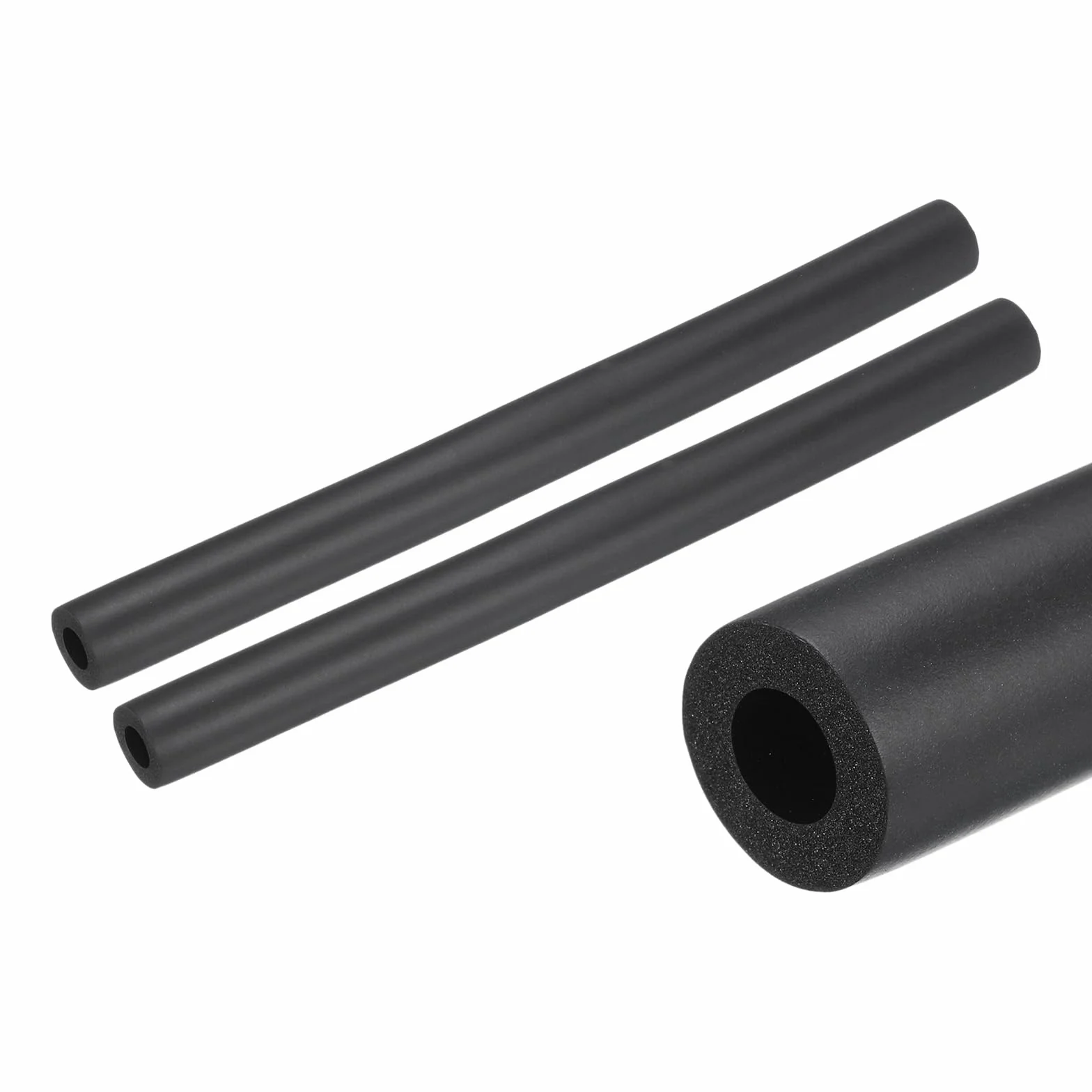 QUARKZMAN 2pz 10" Tubo Isolante per Tubi 10"mm ID 20mm OD Tubo in Schiuma per Supporto Impugnatura, Nero