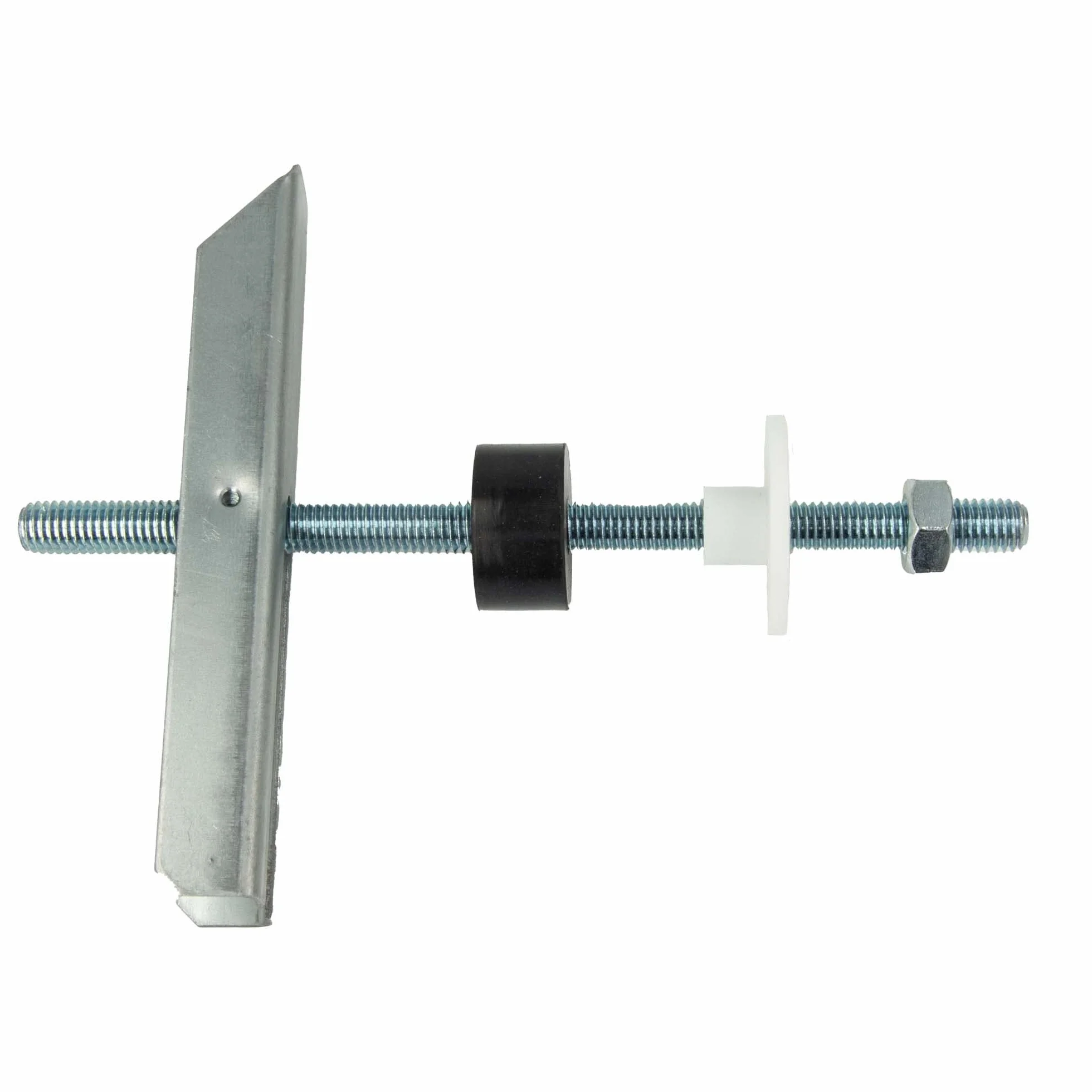 Tecuro Fissaggio per lavabo con tasselli pieghevoli a molla, asta filettata M10 x 180 mm, montaggio a parete cava