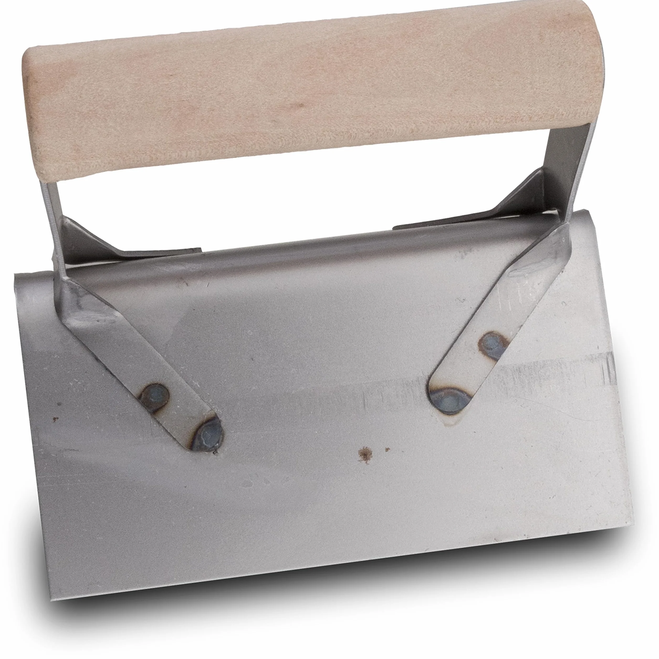 Frattazzo per angoli esterni Marshalltown con raggio angolare, in acciaio, per angoli in calcestruzzo e scale, dimensioni: 127x64 mm