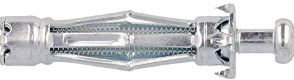 Molly m14215-xj tasselli metallici a espansione con vite M4 Ø 4 x 46 mm, Grigio, Set di 25 pezzi