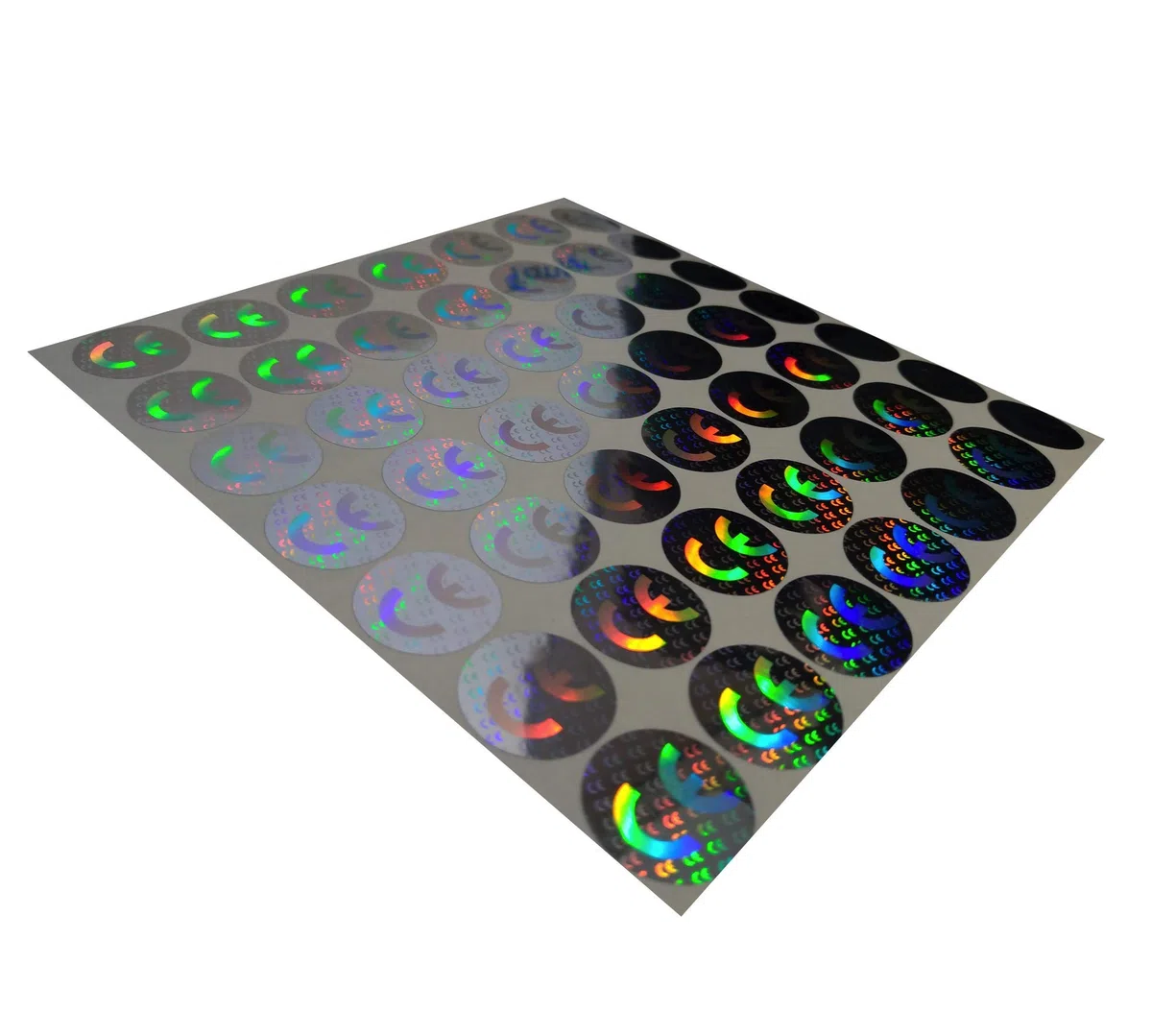 StickersLab - 112 Etichette CE(Conformità Europea) adesive sigilli ologrammi di garanzia e sicurezza oro e argento 20mm