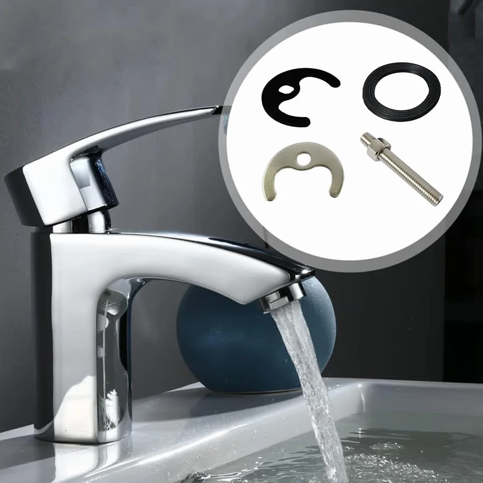 Montaggio Monoblocco Di Kit,Ricambio Rubinetto Lavello Fissaggio,Rubinetto Dado Di Fissaggio,Sistema Di Viti Per Rubinetti Da Lavabo,Lavandino Per Fissaggio Ferro,Con Una Chiave,Kiuiom