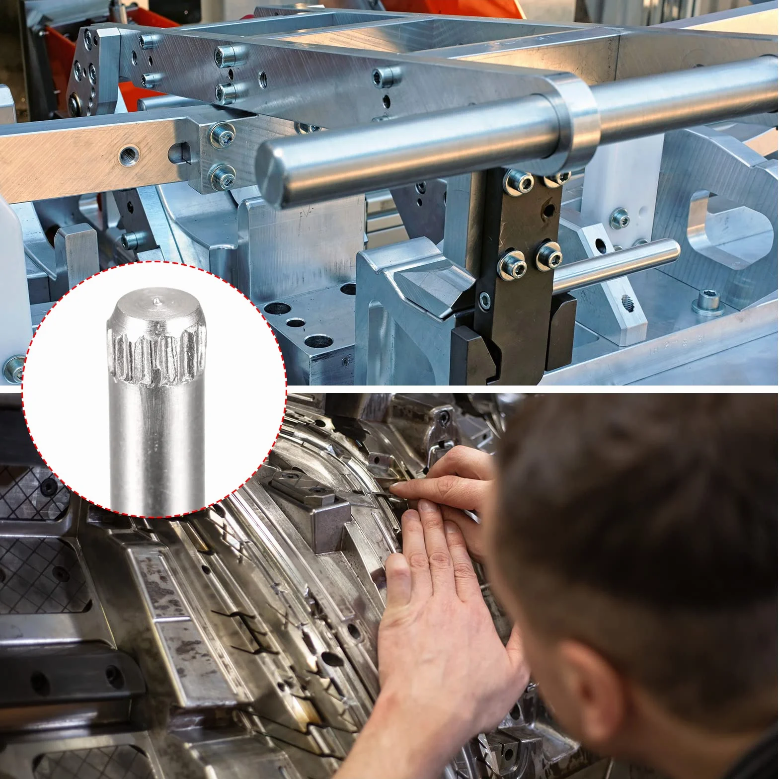 QUARKZMAN 3,1x14mm 304 Spine in Acciaio Inossidabile, 40pz Spina a Testa Scanalata con Estremità Piana, Spina Cilindrica Posizionamento Supporto Letto Scaffale Elementi Fissaggio Ripiani