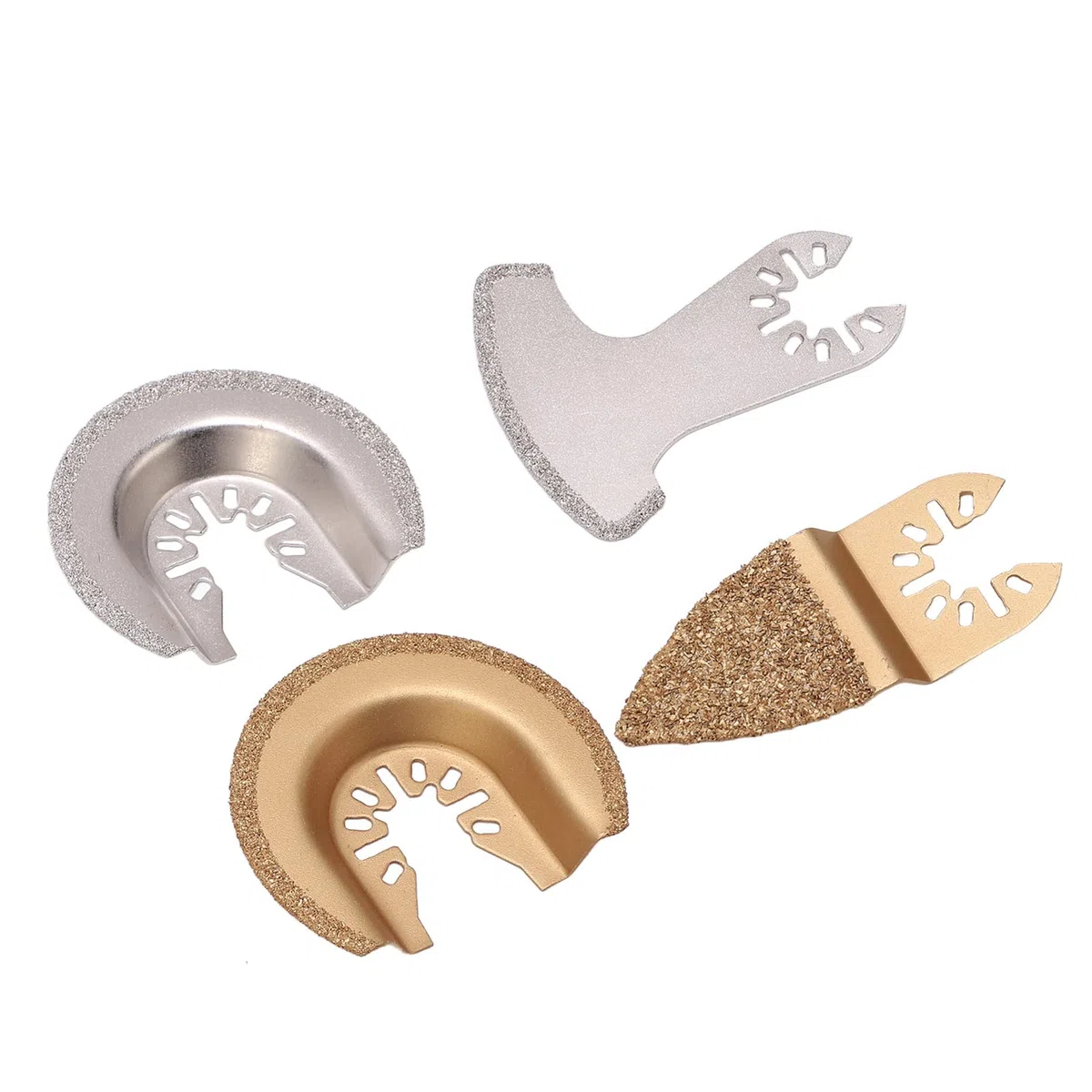 Generic Lame per Oscillanti Diamantate Utensile da Taglio a Lunga Durata per Pietra e Cemento, 4 Pezzi per Vari Progetti
