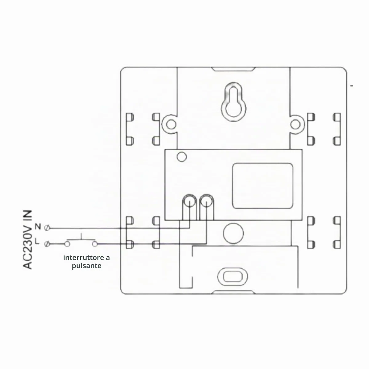 ORNO QUARTO AC Campanello Casa - Mancato Trasformatore Incorporato 230V 60W (Nero)
