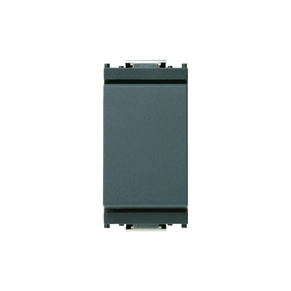Vimar 0R16000 Idea Interruttore 1P 10 AX 250 V~, Max 100 W per lampade con alimentatore integrato (IEC 60669-1:2017), grigio