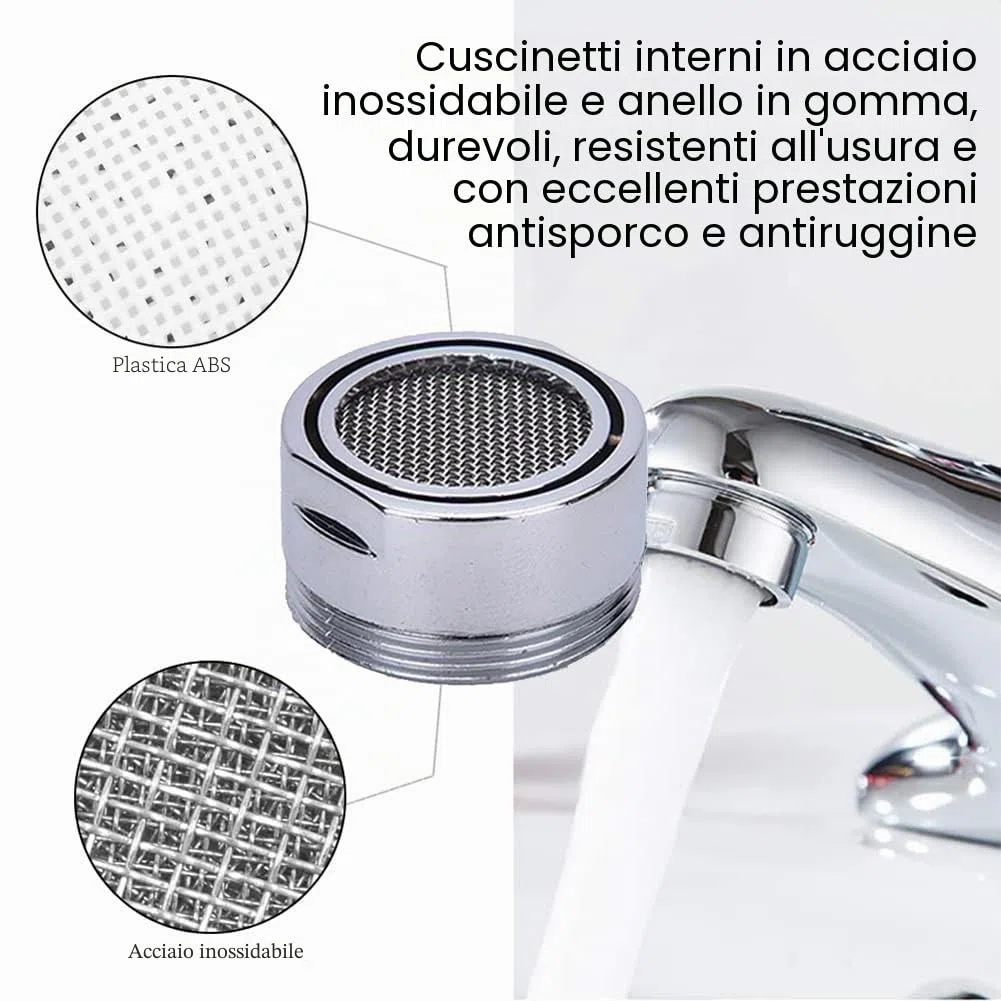 Rompigetto M28, filtro rubinetto, 3 pezzi ugello miscelatore