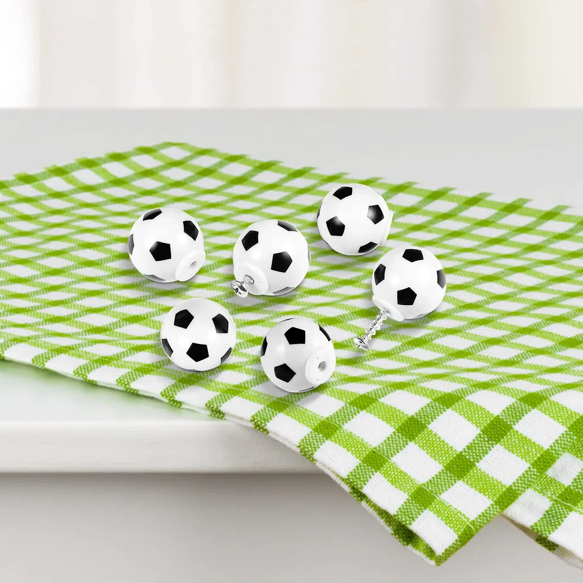 6 pezzi Manopole per porte da calcio Manopole per cassettiere per bambini Manopole per cassetti per armadietti Bambini e appassionati di sport