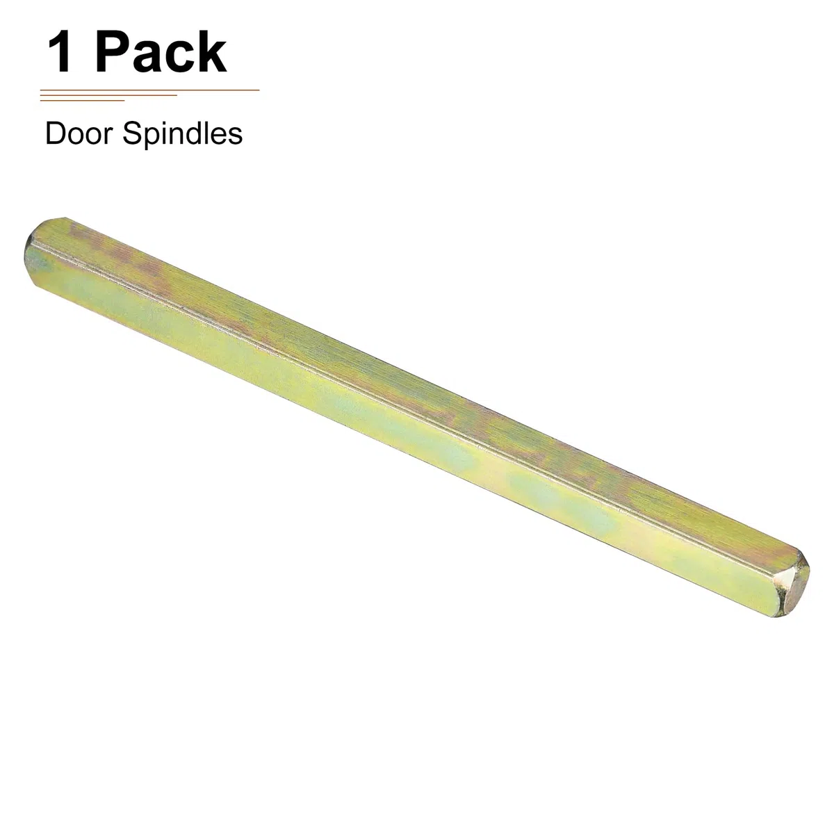 DTGN 120mmx8mm(LxW) Perno Per Maniglia Porta - 1 Pezzo - per Maggior Parte Maniglie Mortasa - Sistema Azionamento Quadrato Ferro Ricambio Parti Maniglia Porta - Dorato